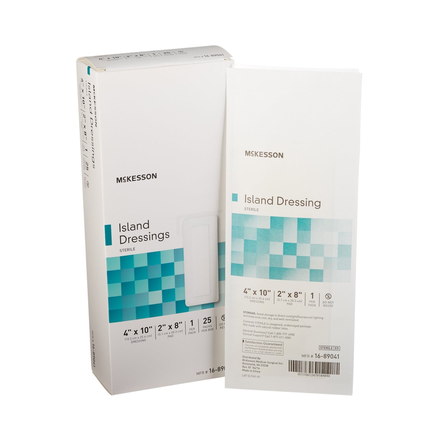 McKesson White Adhesive Dressing, 4 x 10 Inch